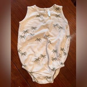 Rylee + cru palm bubble onesie
